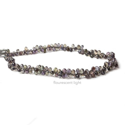 3-4mm Color Change Sapphire Petite Faceted Tear Drop Beads 10 inch 200 pieces (ONLINE ORDER ONLY)