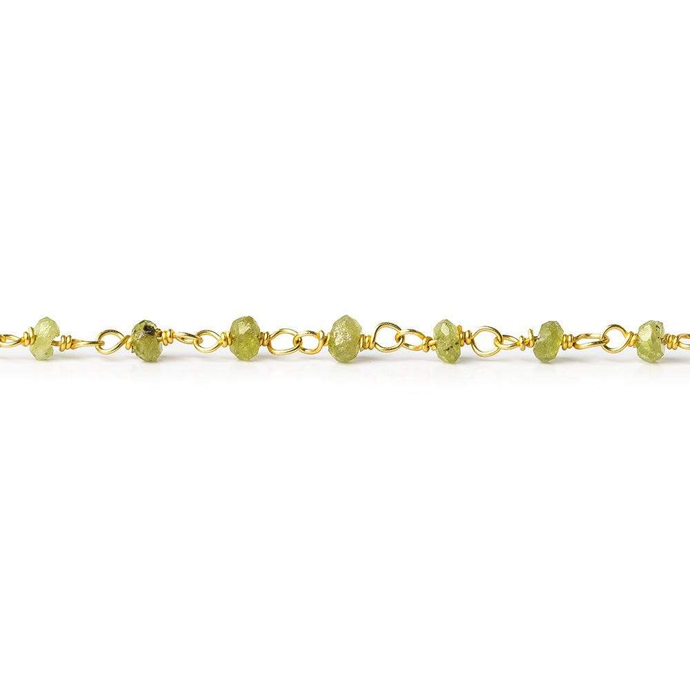 3-4mm Idocrase Gold plated Chain by the foot (ONLINE ORDER ONLY)