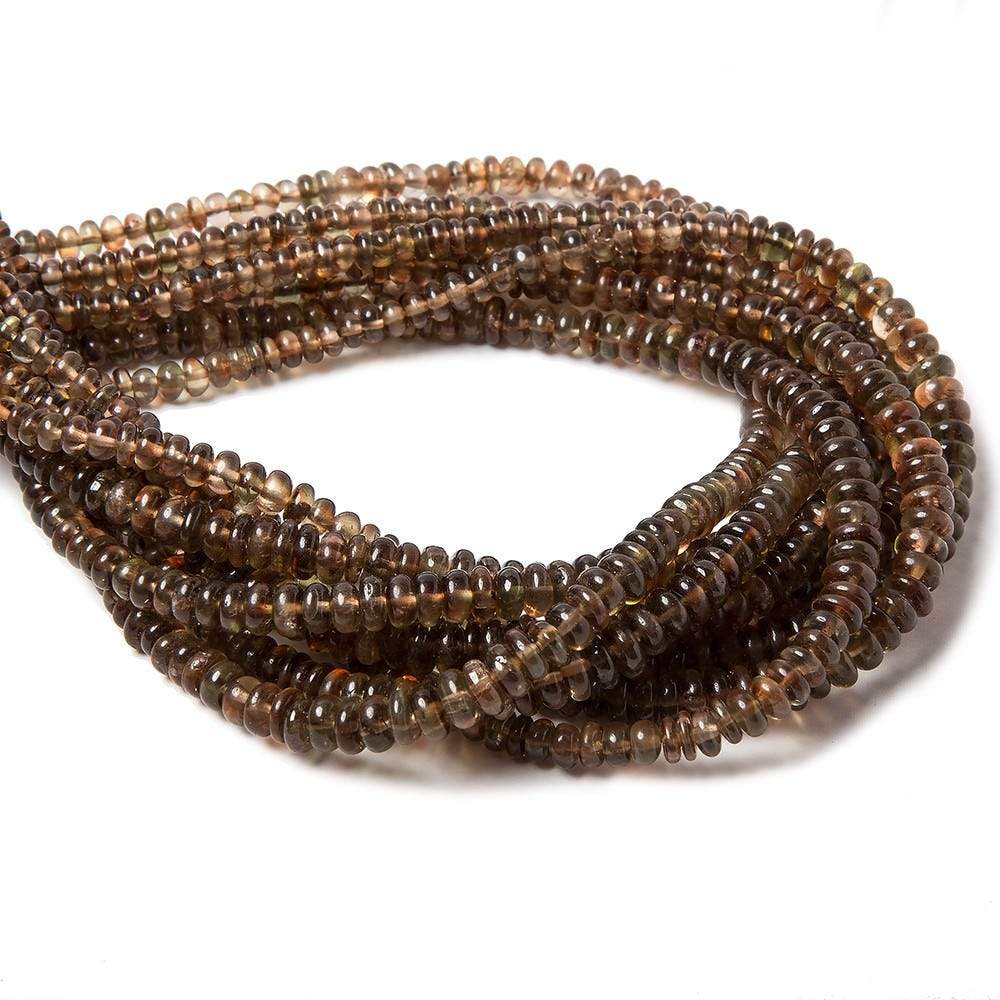 3-5mm Andalusite plain rondelle Beads 14 inch 110 pieces (ONLINE ORDER ONLY)