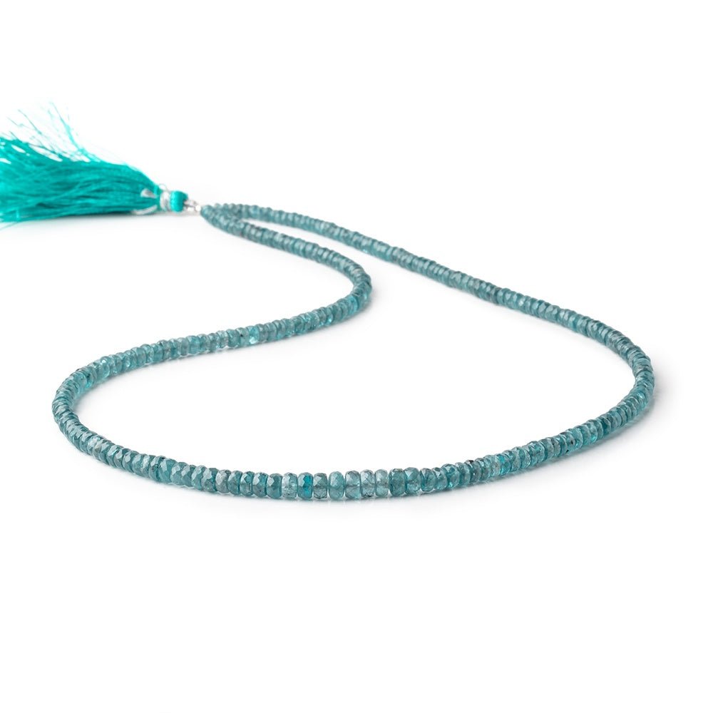 3-5mm Indigo Kyanite faceted rondelle beads 20 inches 238 pieces AA (ONLINE ORDER ONLY)