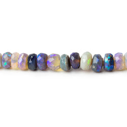 3-5mm Lilac Purple Australian Opal faceted rondelles 18 inch 205 beads AAA (ONLINE ORDER ONLY)