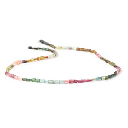 3-5mm Multi Color Tourmaline Plain Rectangle Beads 16 inch 96 pieces (ONLINE ORDER ONLY)
