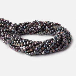 3-5mm Peacock Baroque Side Drilled Freshwater Pearls 16 inch 110 pieces (ONLINE ORDER ONLY)