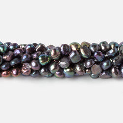 3-5mm Peacock Baroque Side Drilled Freshwater Pearls 16 inch 110 pieces (ONLINE ORDER ONLY)