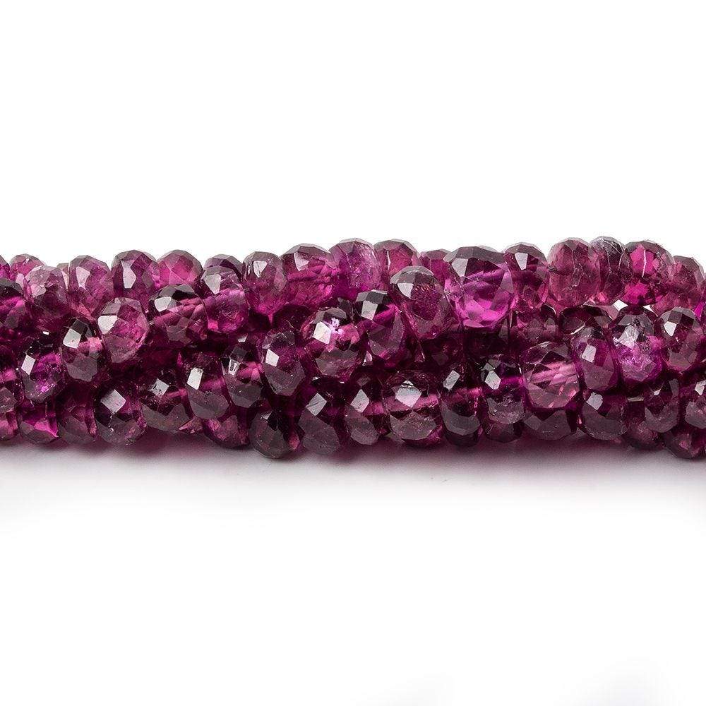 3-5mm Rubelite Faceted Rondelle Beads 16 inch 202 pcs (ONLINE ORDER ONLY)