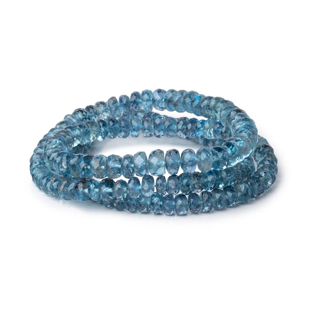 3-5mm Santa Maria Aquamarine Faceted Rondelles 16 inch 163 Beads AA (ONLINE ORDER ONLY)