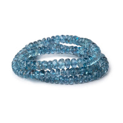 3-5mm Santa Maria Aquamarine Faceted Rondelles 16 inch 163 Beads AA (ONLINE ORDER ONLY)