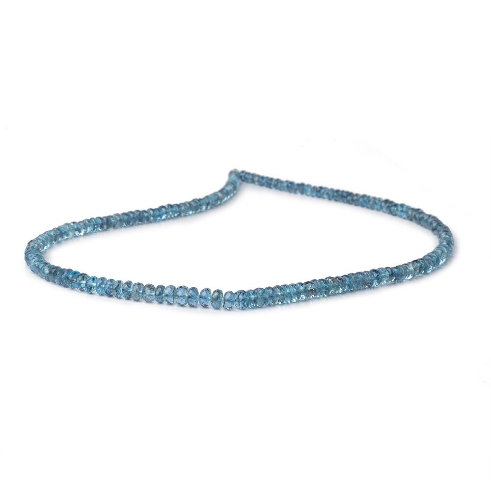 3-5mm Santa Maria Aquamarine Faceted Rondelles 16 inch 163 Beads AA (ONLINE ORDER ONLY)