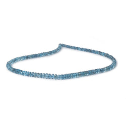 3-5mm Santa Maria Aquamarine Faceted Rondelles 16 inch 163 Beads AA (ONLINE ORDER ONLY)