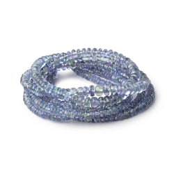 3-5mm Tanzanite Plain Rondelle Beads 18 inch 200 pieces (ONLINE ORDER ONLY)