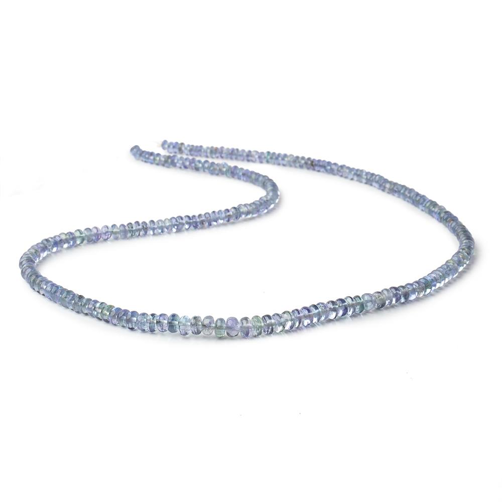 3-5mm Tanzanite Plain Rondelle Beads 18 inch 200 pieces (ONLINE ORDER ONLY)