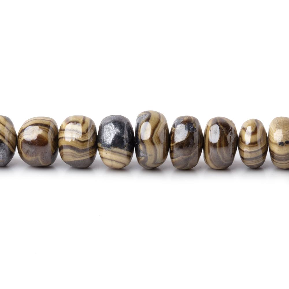 3-6mm Schalenblende Plain Rondelle Beads 18 inch 139 pieces