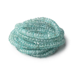 3-6mm Teal Green Kyanite Faceted Rondelle Beads 16 inch 151 pieces