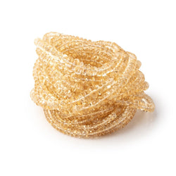 3-7mm Citrine Plain Rondelle Beads 18 inch 187 pieces AA (ONLINE ORDER ONLY)