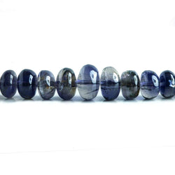 3-8mm Iolite Plain Rondelle Beads 16 inch 150 pieces (ONLINE ORDER ONLY)