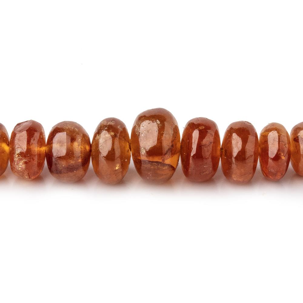 3-8mm Mandarin Garnet Plain Rondelle 14 inch 120 pieces (ONLINE ORDER ONLY)