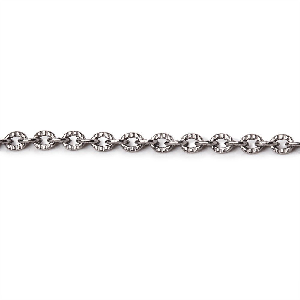 3 Feet - 2.5mm Small Corrugated Oval Link Chain (ONLINE ORDER ONLY)