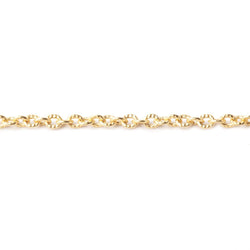 3 Feet - 2.5mm Small Corrugated Oval Link Chain (ONLINE ORDER ONLY)