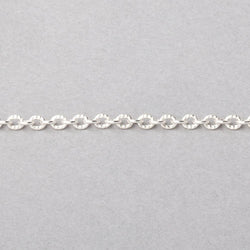 3 Feet - 2.5mm Small Corrugated Oval Link Chain (ONLINE ORDER ONLY)