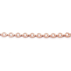 3 Feet - 2.5mm Small Corrugated Oval Link Chain (ONLINE ORDER ONLY)
