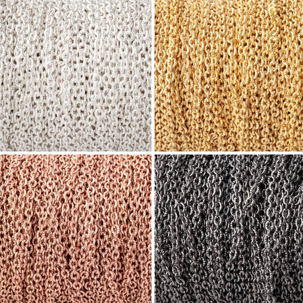 3 Feet - 2.5mm Small Corrugated Oval Link Chain (ONLINE ORDER ONLY)