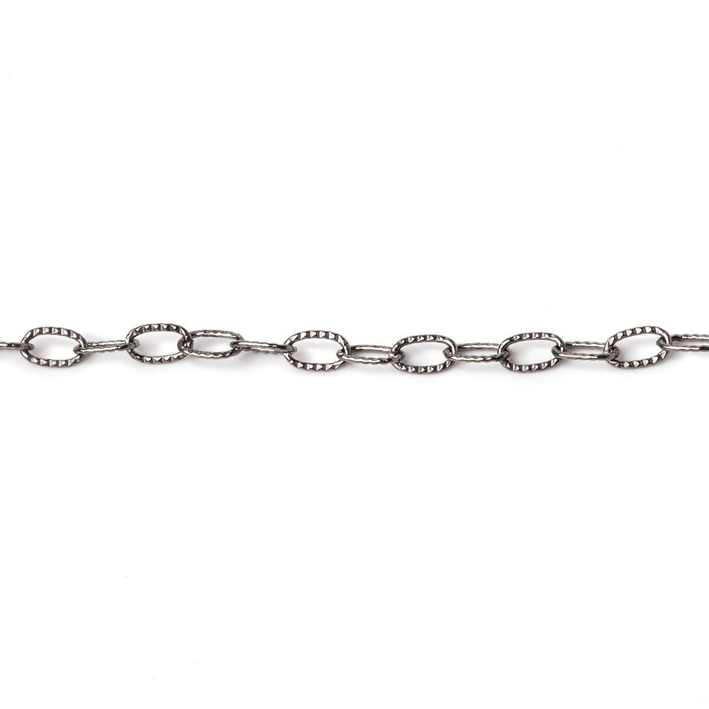 3 Feet - 2x4mm Elongated Corrugated Oval Link Chain (ONLINE ORDER ONLY)
