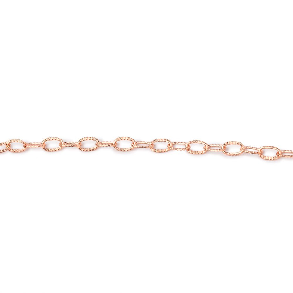 3 Feet - 2x4mm Elongated Corrugated Oval Link Chain (ONLINE ORDER ONLY)