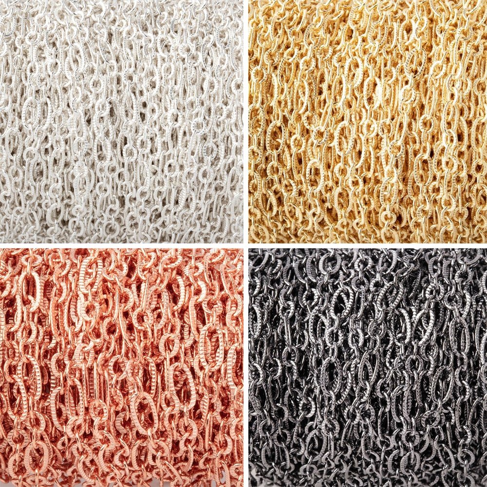 3 Feet - 3.5mm Multiple Corrugated Oval Link Chain (ONLINE ORDER ONLY)