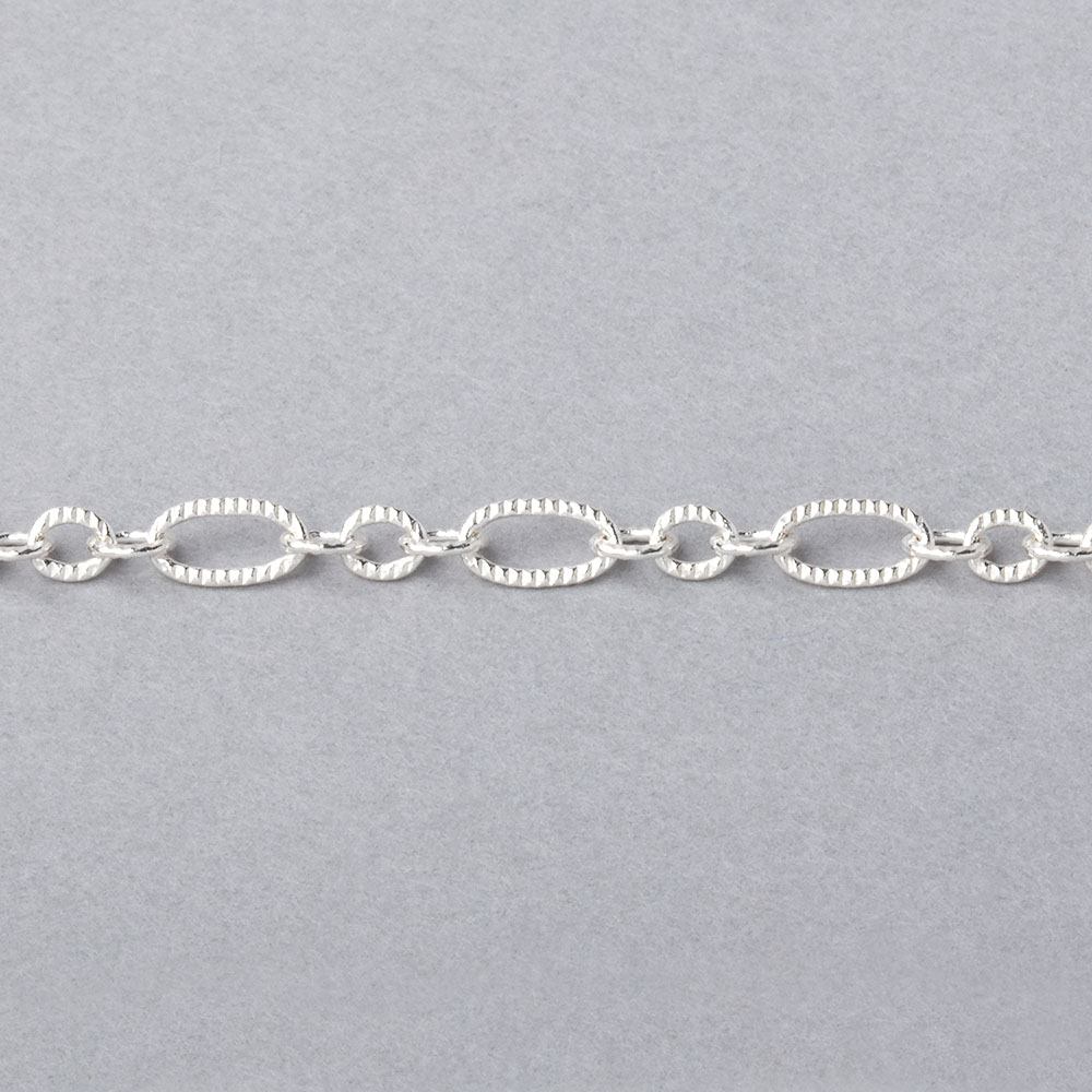 3 Feet - 3.5mm Multiple Corrugated Oval Link Chain (ONLINE ORDER ONLY)