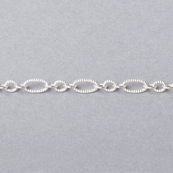 3 Feet - 3.5mm Multiple Corrugated Oval Link Chain (ONLINE ORDER ONLY)