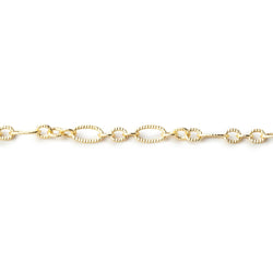 3 Feet - 3.5mm Multiple Corrugated Oval Link Chain (ONLINE ORDER ONLY)