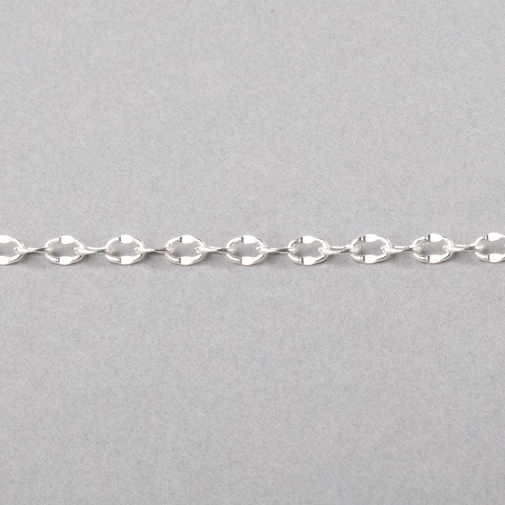3 Feet - 3mm Divot Oval Link Chain (ONLINE ORDER ONLY)