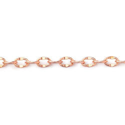 3 Feet - 3mm Divot Oval Link Chain (ONLINE ORDER ONLY)