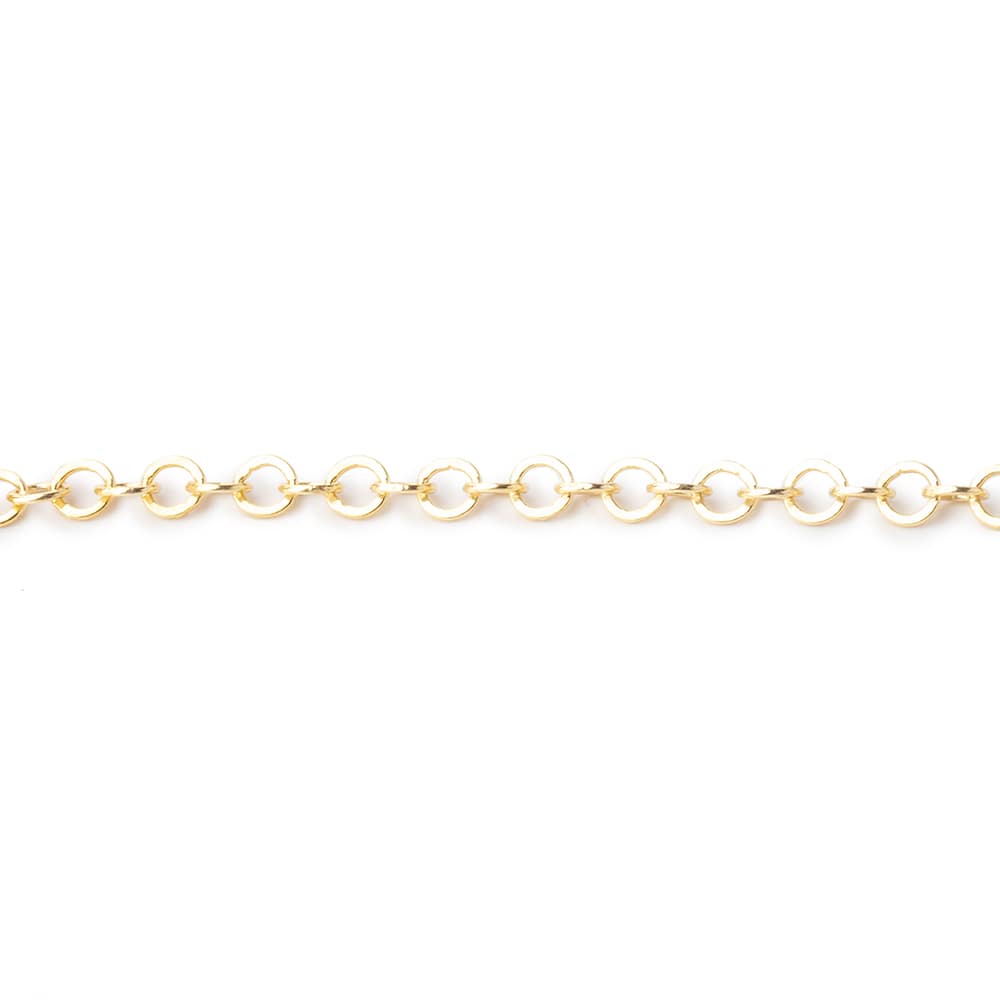 3 Feet - 3mm Flat Round Link Chain (ONLINE ORDER ONLY)