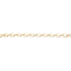 3 Feet - 3mm Flat Round Link Chain (ONLINE ORDER ONLY)