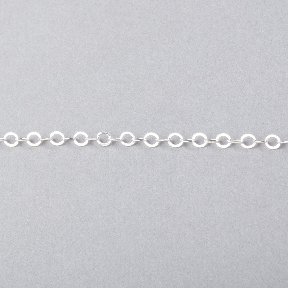 3 Feet - 3mm Flat Round Link Chain (ONLINE ORDER ONLY)