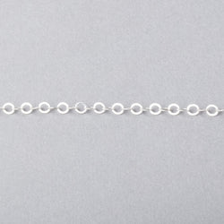 3 Feet - 3mm Flat Round Link Chain (ONLINE ORDER ONLY)