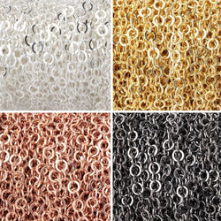 3 Feet - 3mm Flat Round Link Chain (ONLINE ORDER ONLY)
