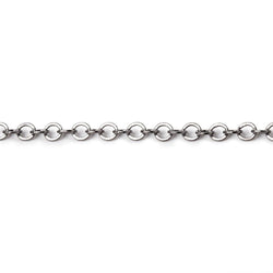 3 Feet - 3mm Flat Round Link Chain (ONLINE ORDER ONLY)