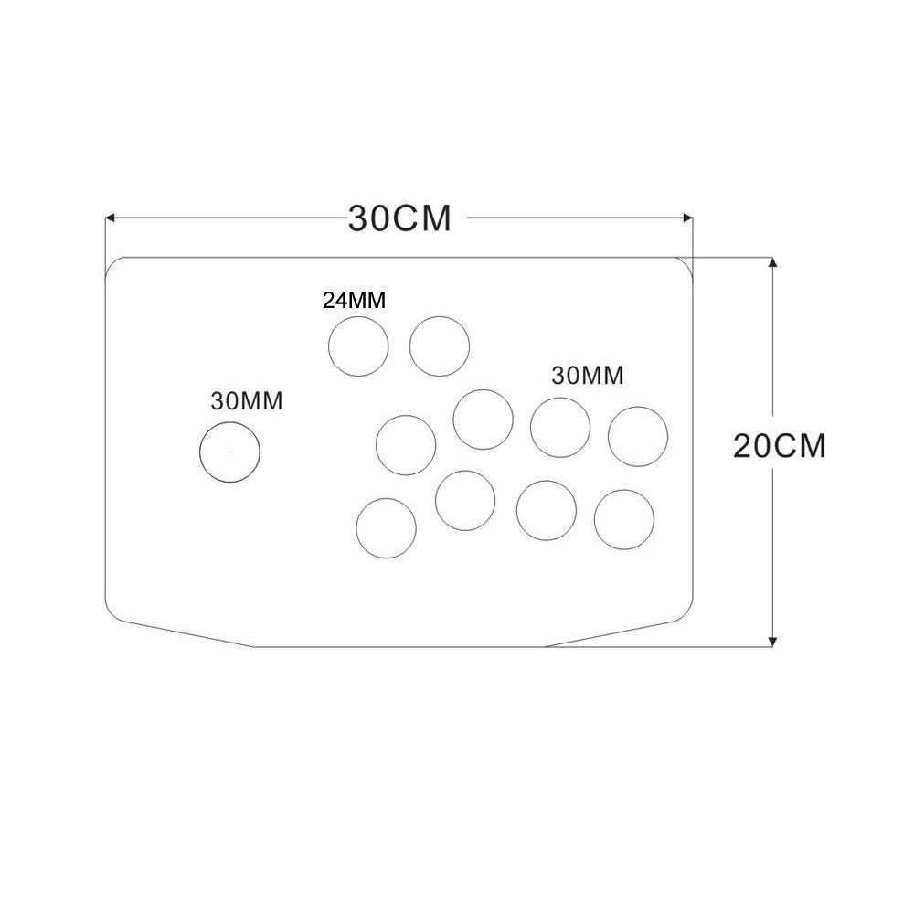 DIY Arcade Joystick Kits All In On 2Pin Cable 10 Buttons PC Joystick Unassembled (Online Only)