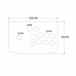 DIY Arcade Joystick Kits All In On 2Pin Cable 10 Buttons PC Joystick Unassembled (Online Only)