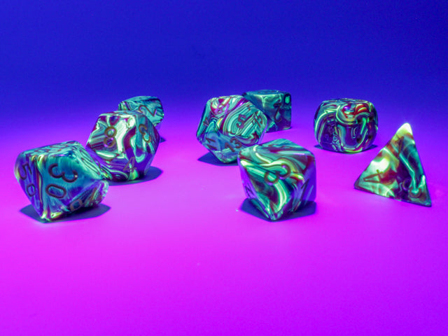 Vortex® Polyhedral Underworld/yellow 7-Die Set (Online Only)