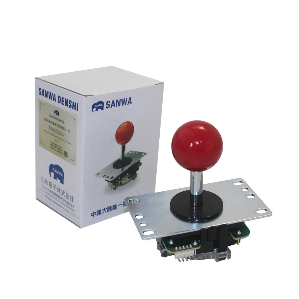 Sanwa DIY Arcade Kit – JLF-TP-8YT Joystick, OBSF-30/24 Buttons, USB Encoder (Online Only)