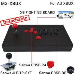 FightBox M3 All Button Leverless Arcade Game Controller for PC/PS/XBOX/SWITCH (Online Only)