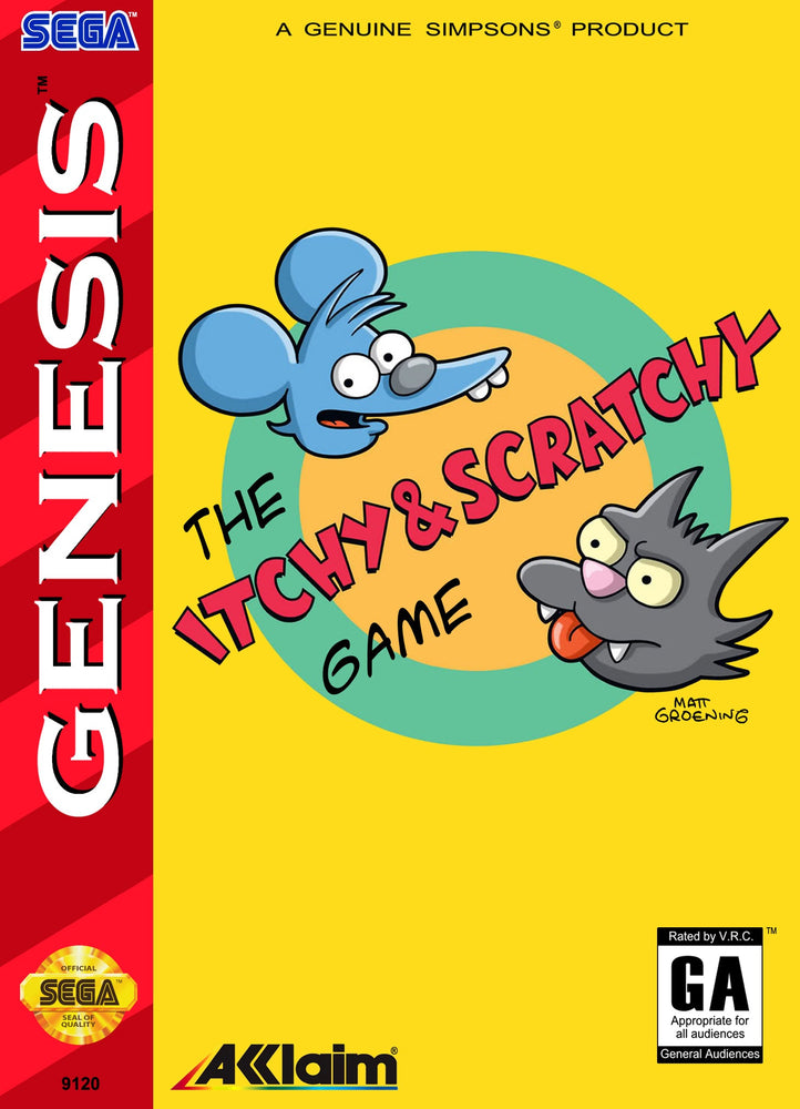 The Itchy and Scratchy Game (Sega Genesis) (ONLINE ORDER ONLY)