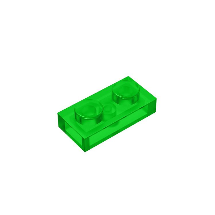1x2 Transparent Plate Brick 3023 - Quantity of 50 – Choose Color – LEGO® Compatible Bulk Lot (ONLINE ORDER ONLY)