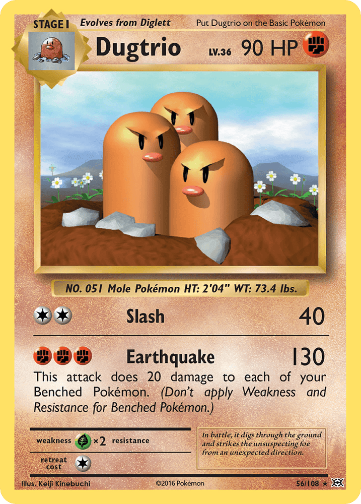 Dugtrio (56/108) [XY: Evolutions] (Online Only)