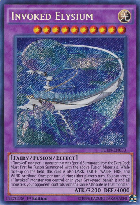 Invoked Elysium [FUEN-EN033] Secret Rare (ONLINE ORDER ONLY)