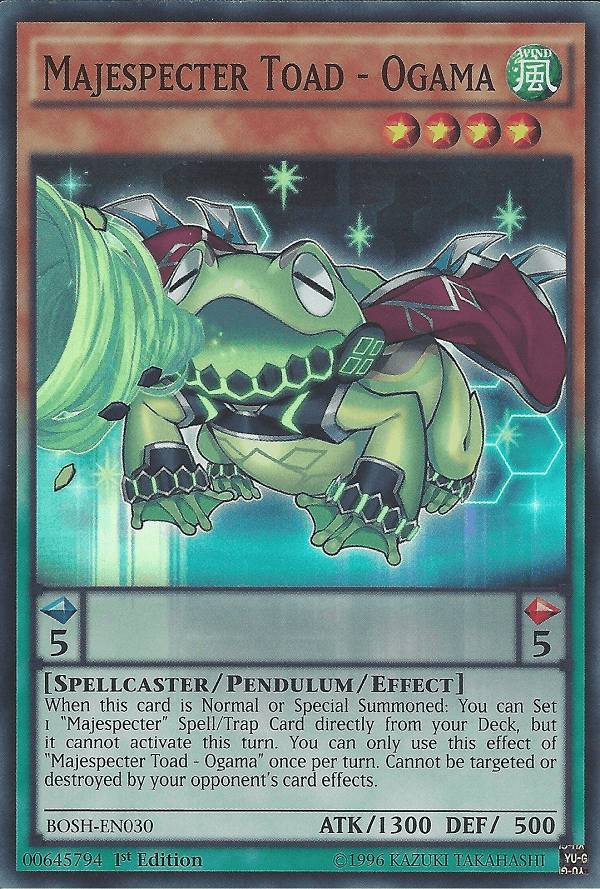 Majespecter Toad - Ogama [BOSH-EN030] Super Rare (ONLINE ORDER ONLY)