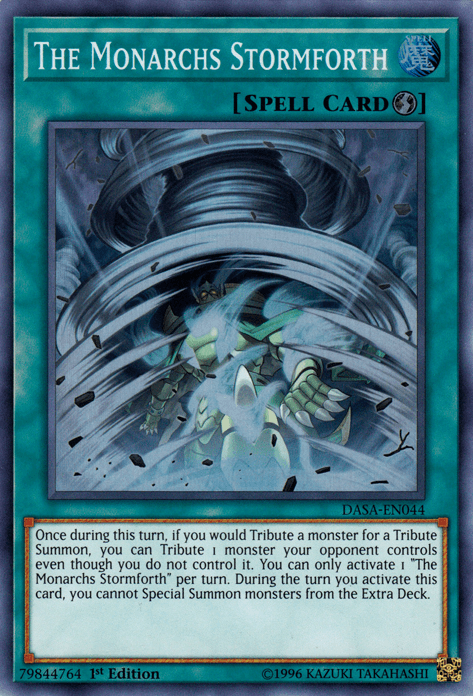 The Monarchs Stormforth [DASA-EN044] Super Rare (ONLINE ORDER ONLY)